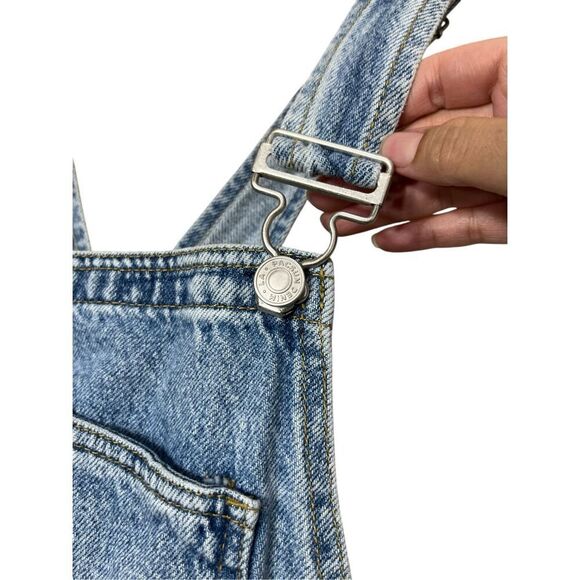 Pacsun Denim Shorts Overalls Size Large - Picture 5 of 11